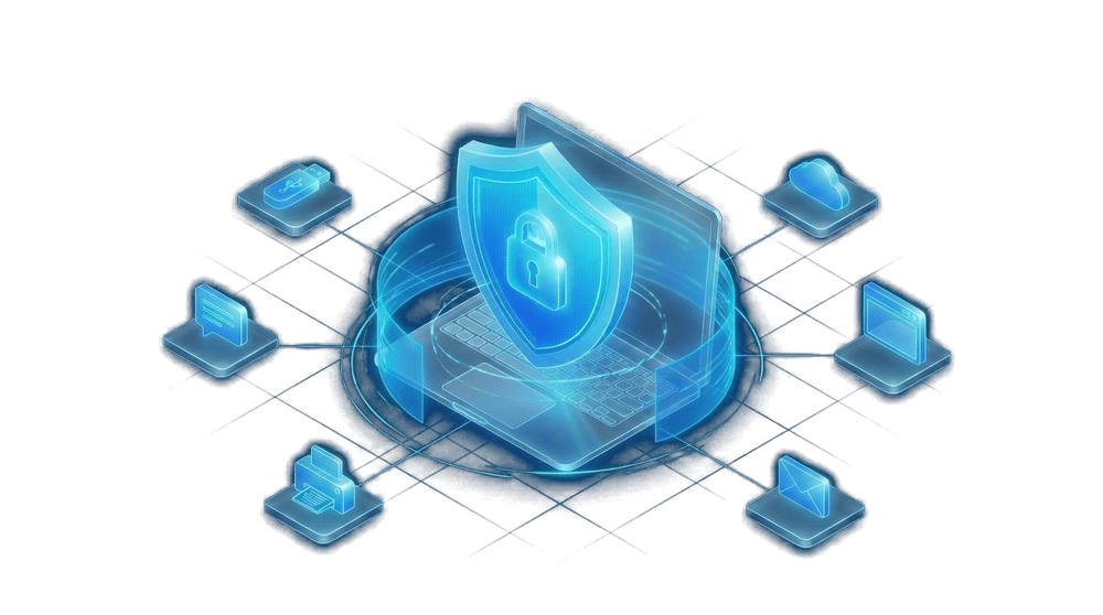 Data leak channels controlled by Safetica